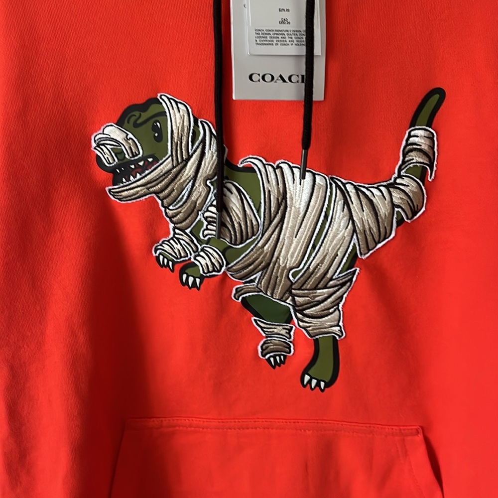 NWT  Coach X Michael B. Jordan Hoodie In Organic Cotton With Mummified Rexy.M - Picture 5 of 16